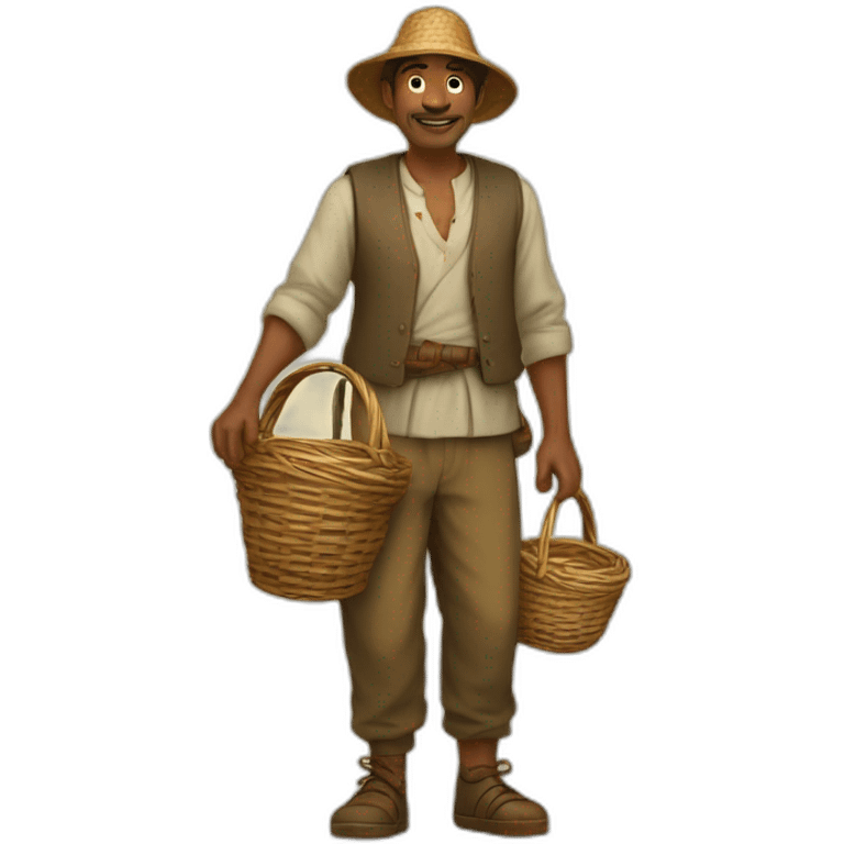 Wayt Men with basket- emoji