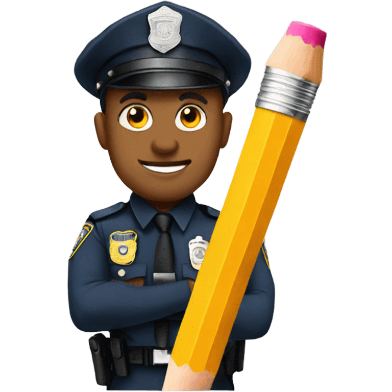 Pencil police  emoji