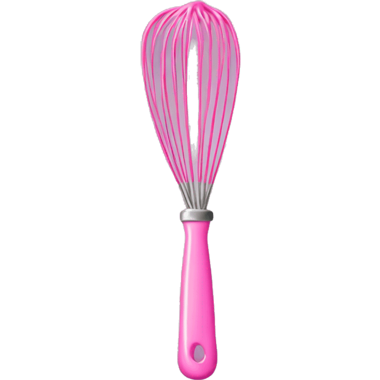 Pink whisking emoji