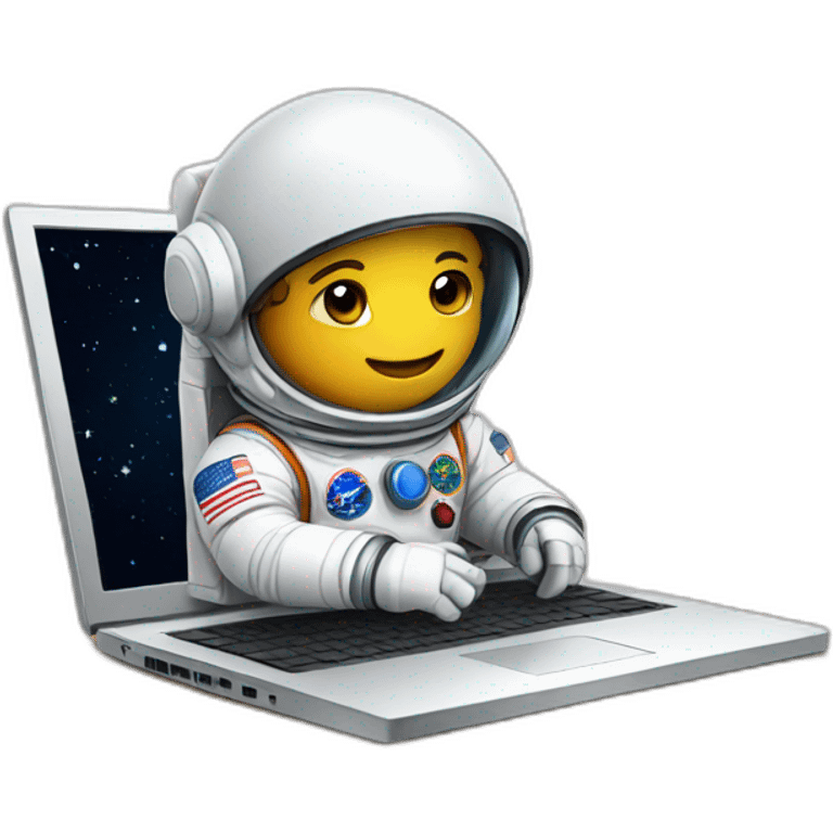 astronaut laptop emoji