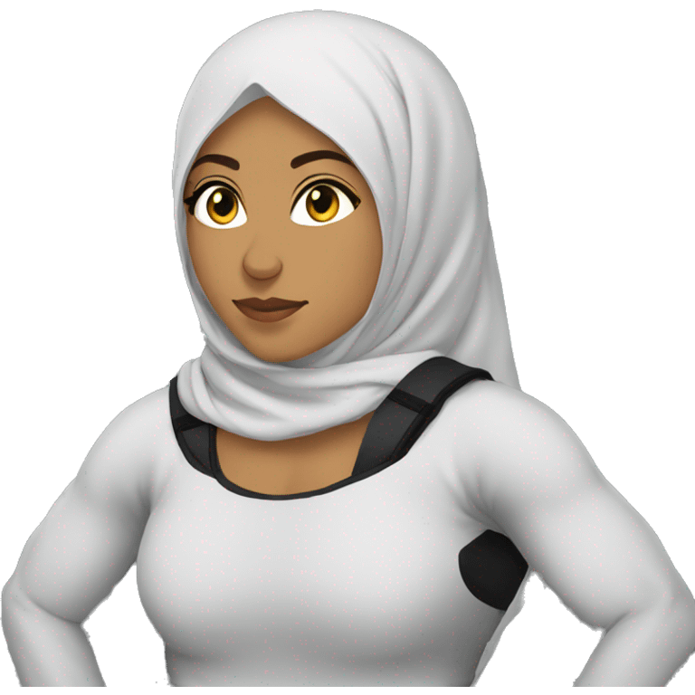 Hijabi MMA fighter emoji