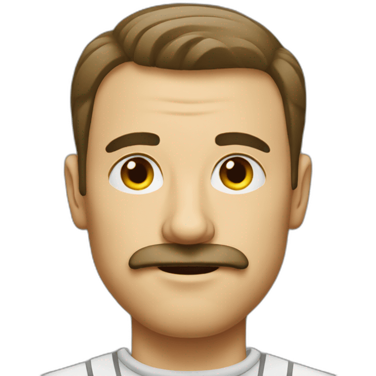 German man with short mustache emoji