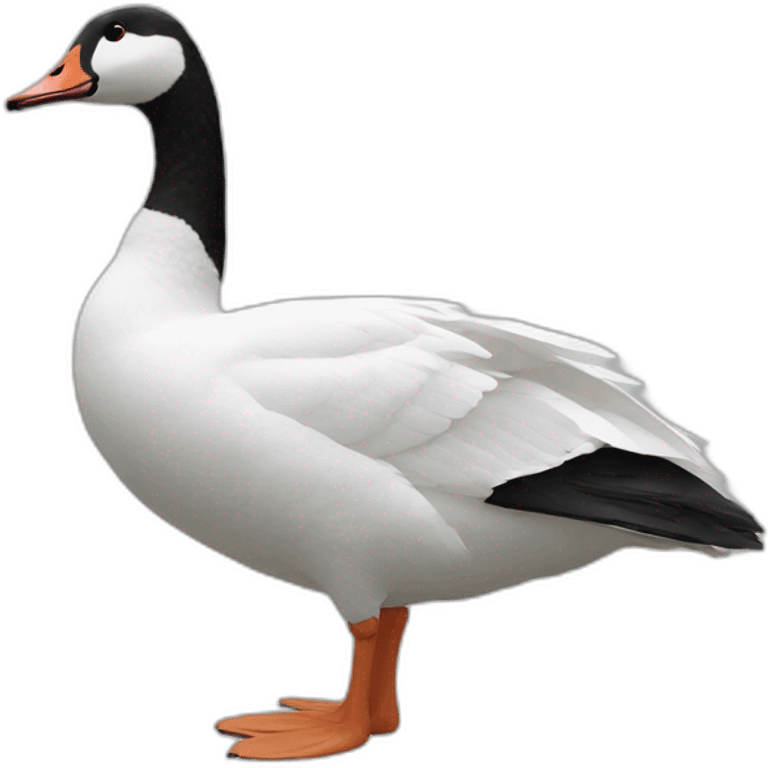 Goose wearing Nike shoes emoji