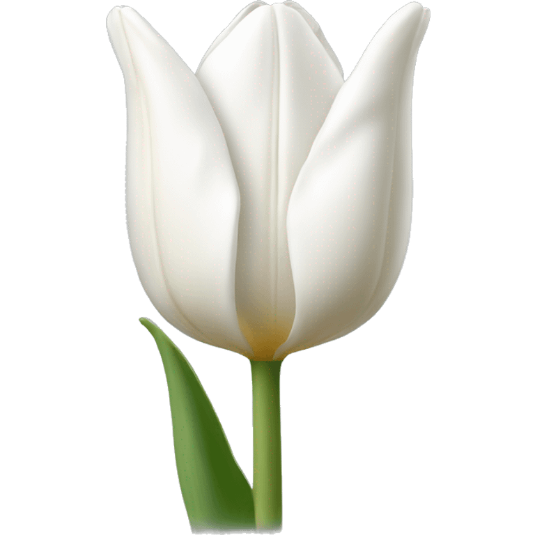 White tulip flower emoji