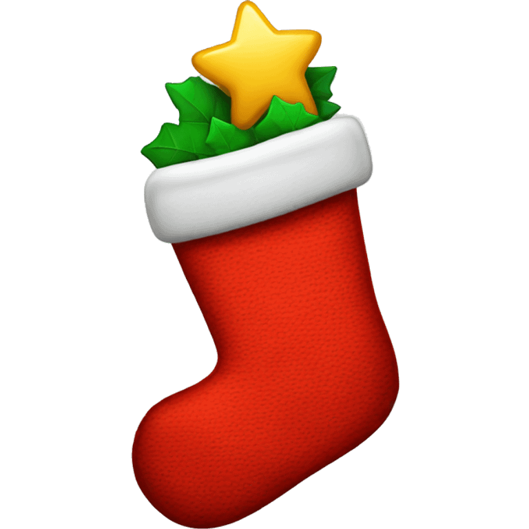 Christmas stocking emoji