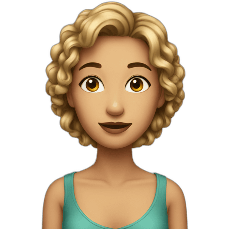 A beautiful girl emoji