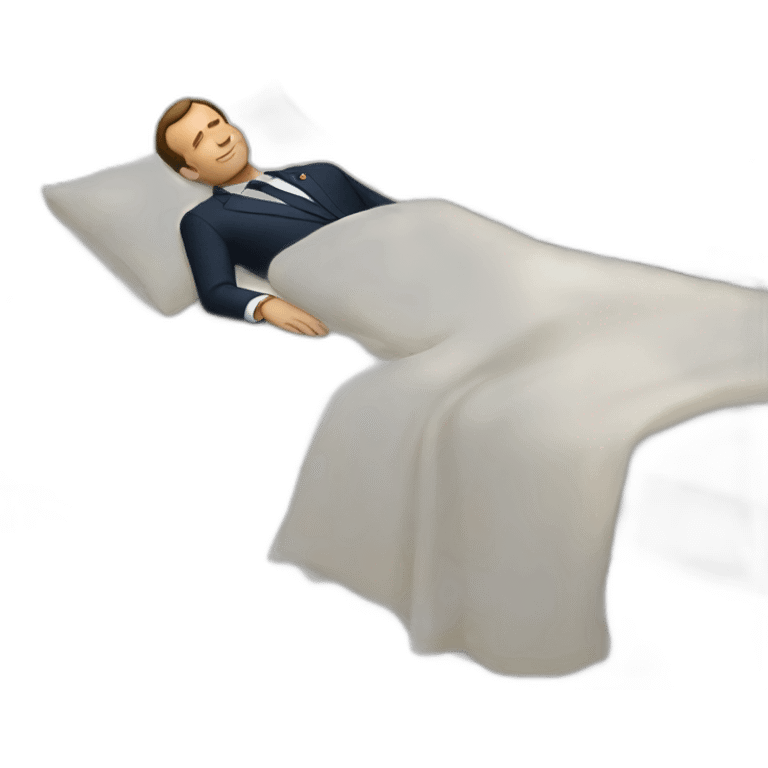 macron sleeping emoji