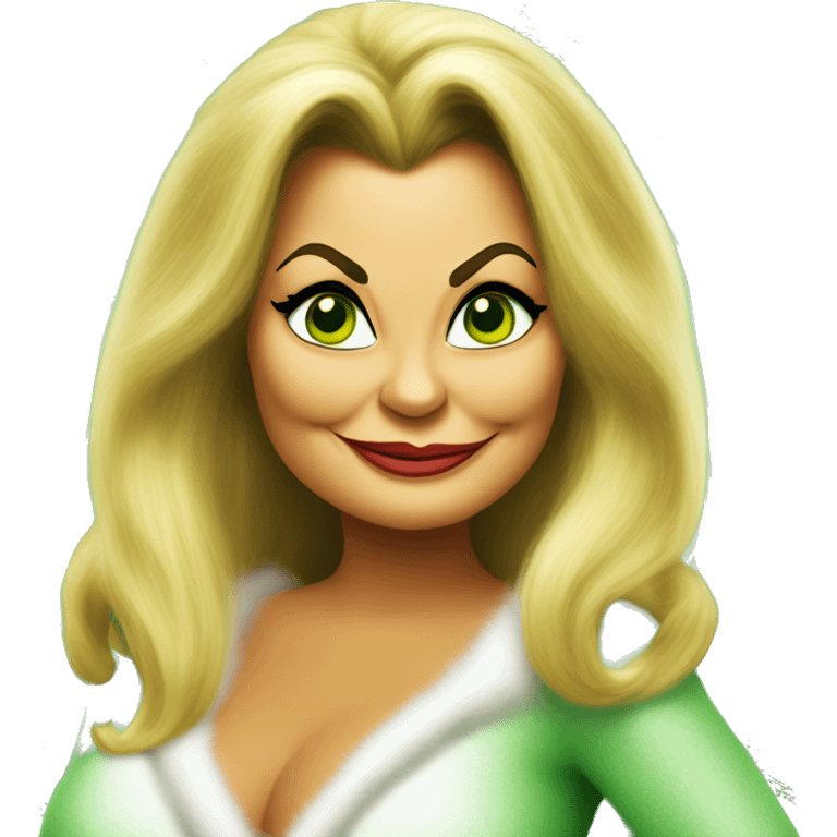 Jennifer coolidge as grinch emoji