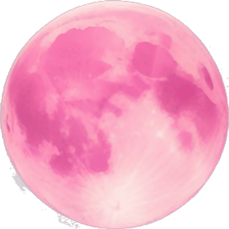 Pink moon  emoji