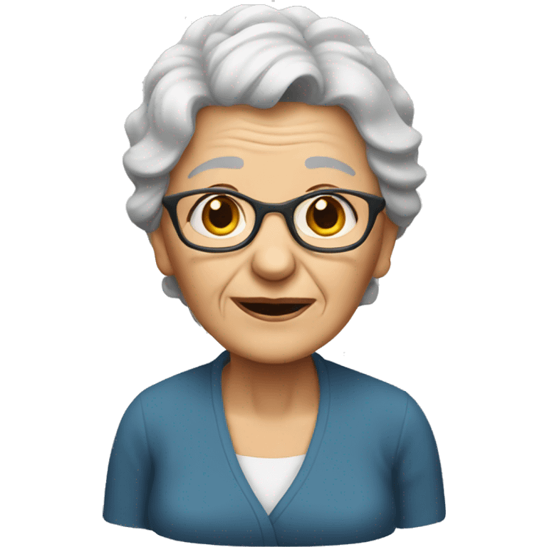 elderly woman emoji