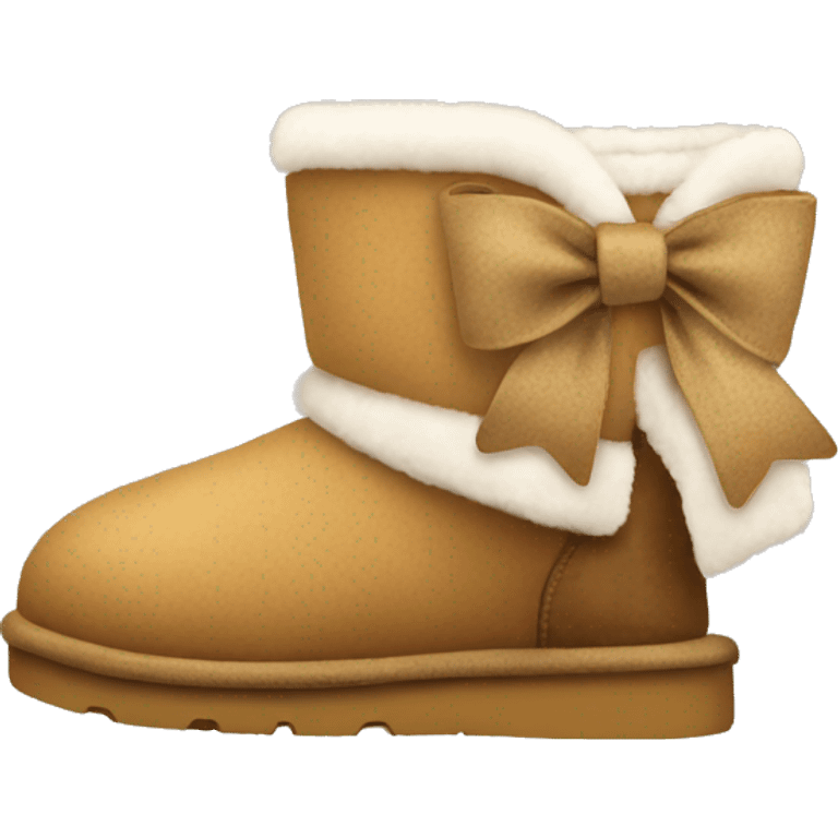 Uggs with a bow emoji