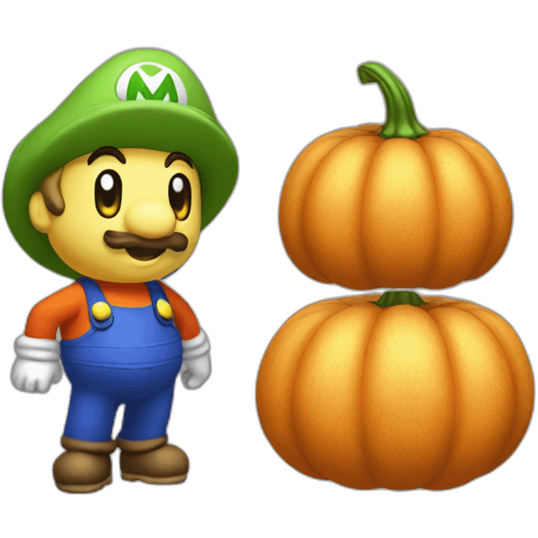 toad of mario bros with dress pumpkin emoji