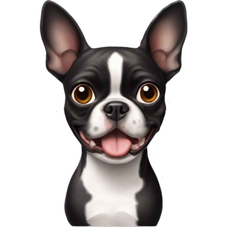 boston terrier crazy  emoji