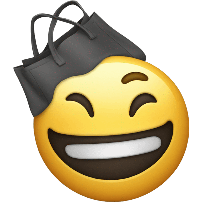 Emoji de ladrón con una bolsa de dólares emoji