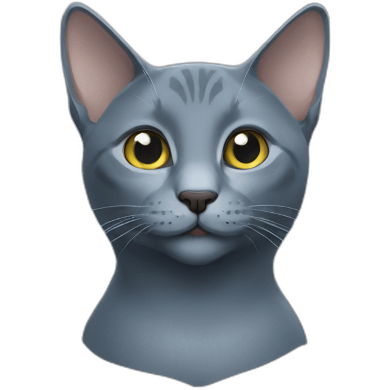 russian blue cat emoji