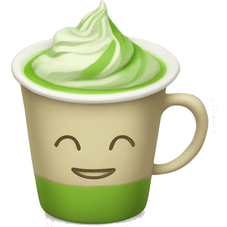 Matcha latte cup emoji