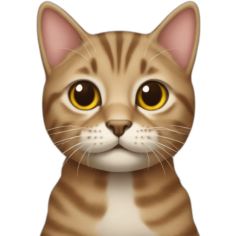 Scottish tabby cat emoji