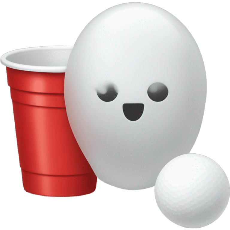 Ping pong ball red solo cup emoji