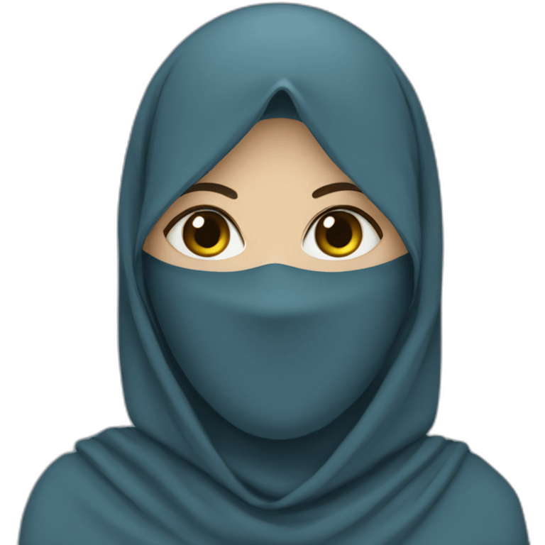 blue-niqab emoji