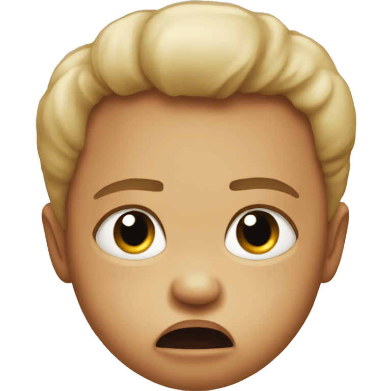 the baby is angry emoji