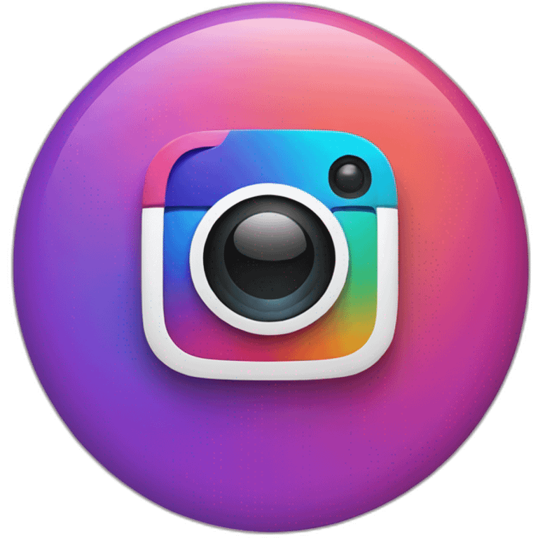 Instagram app logo emoji