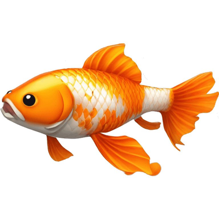 Koi fish orange emoji