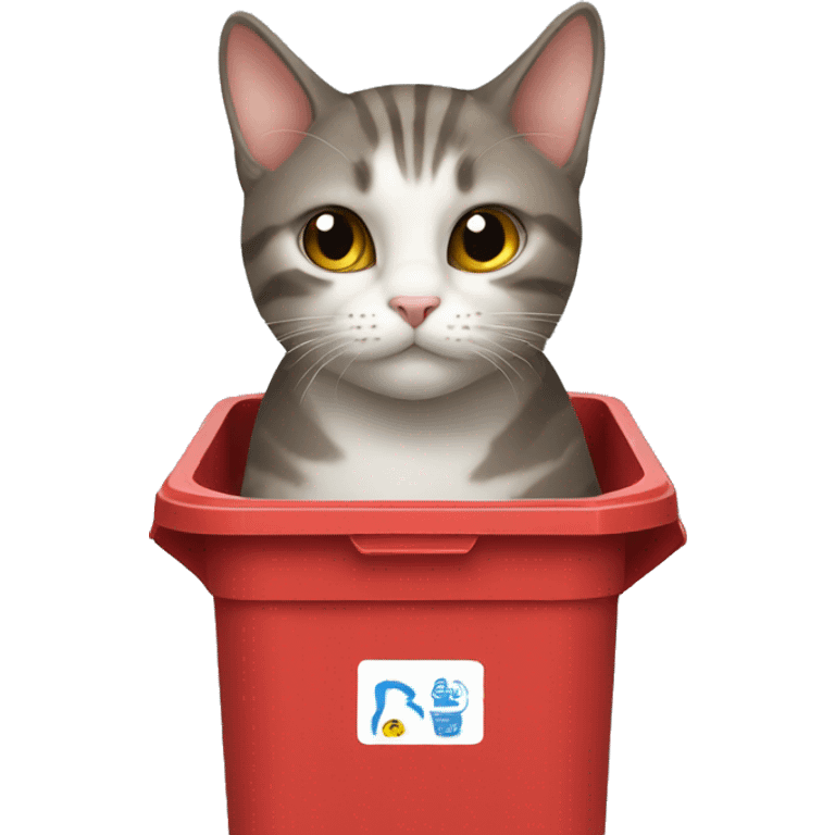 Cat in the bin  emoji