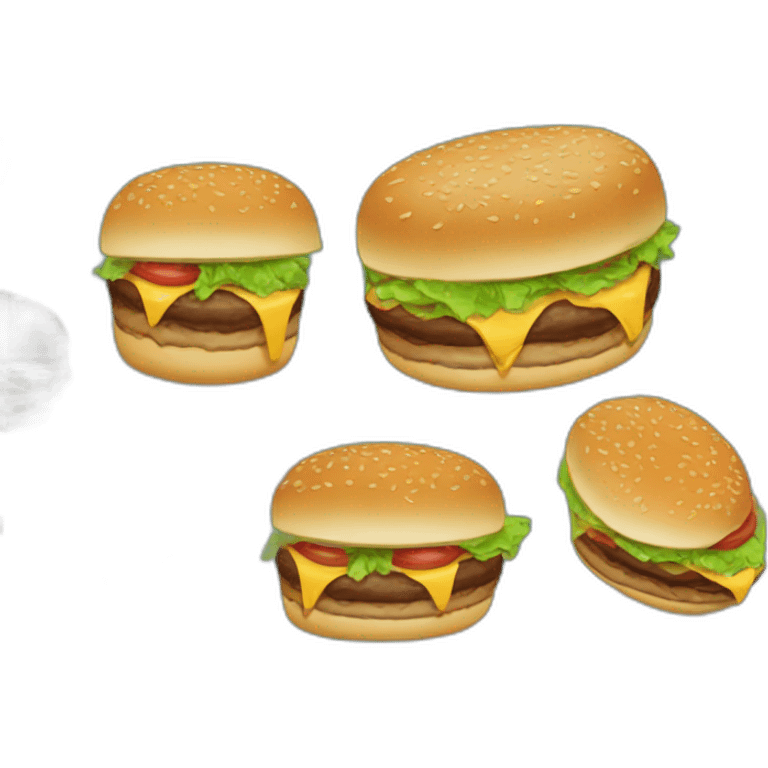 Loutre qui mange un burgers emoji