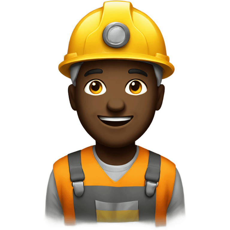 Miner smiling emoji