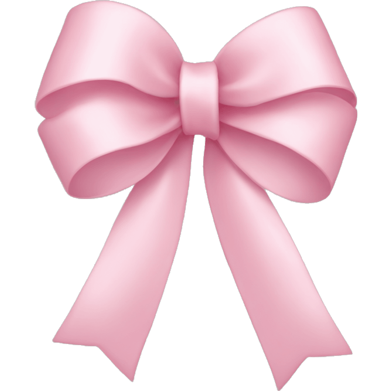 light pink ribbon bow emoji