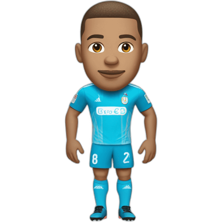 Mbappé avec un maillot de Marseille emoji