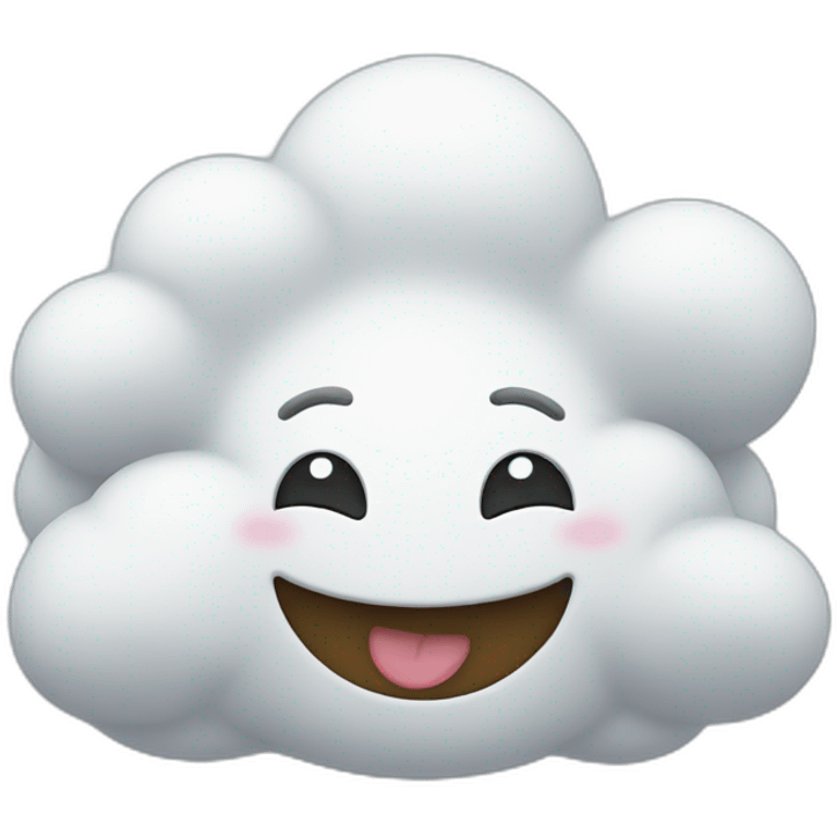 happy cloud emoji