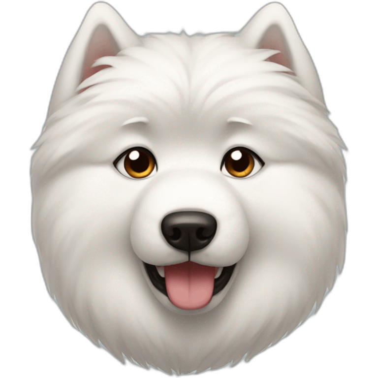 Samoyed crying sad emoji