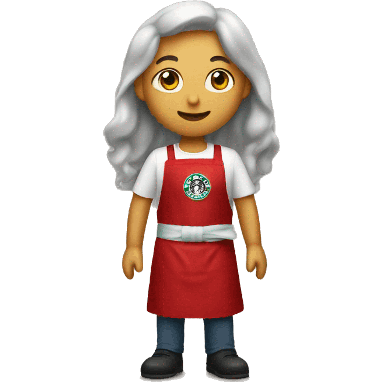 Starbucks Red Apron HELLO emoji