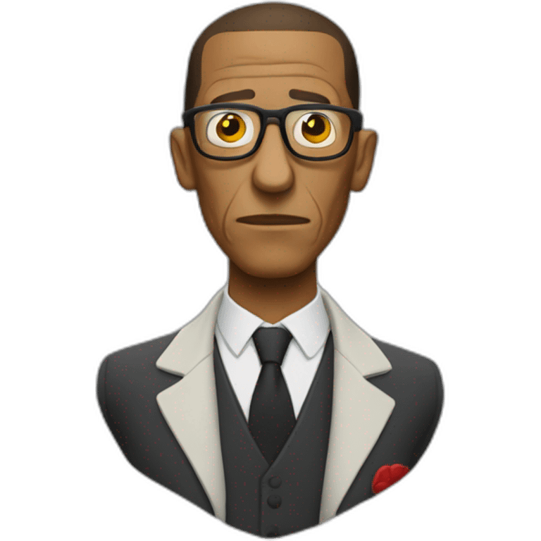 Gustavo Fring avec les yeux rouges emoji