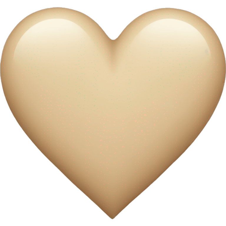 Beige heart emoji