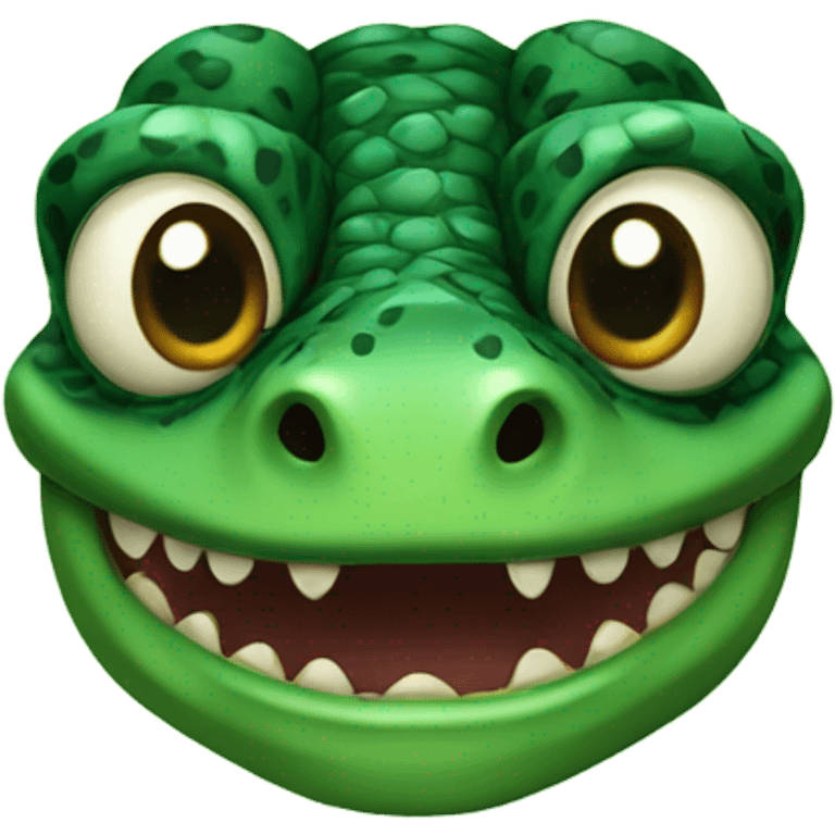 Green Gila Monster Face emoji