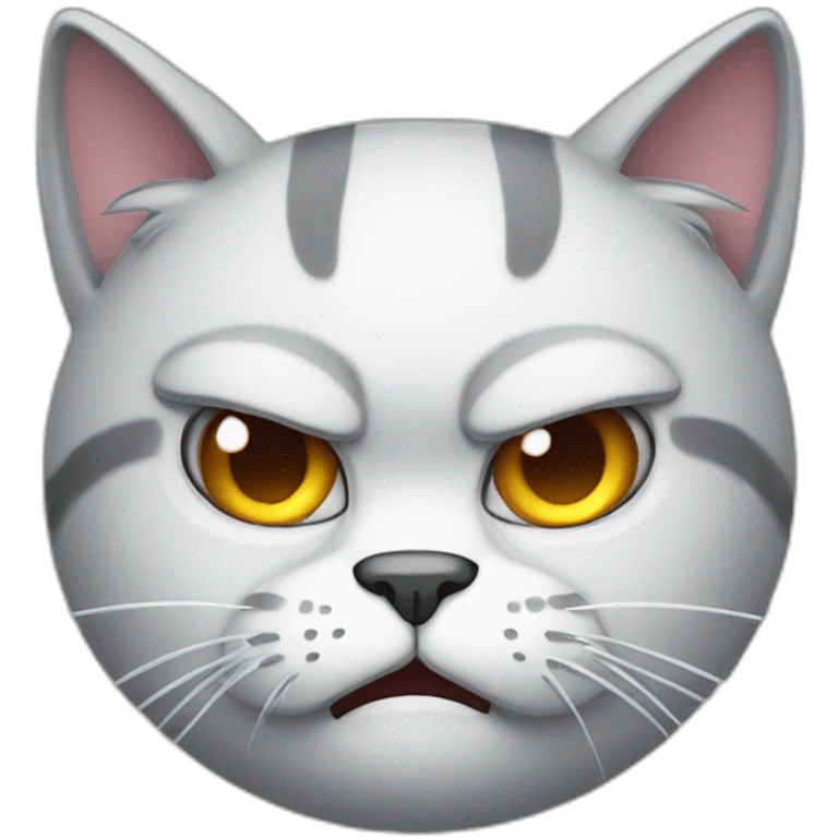 angry snow cat emoji