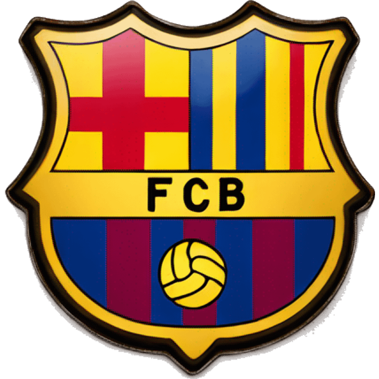 the flag of the Barcelona football club emoji