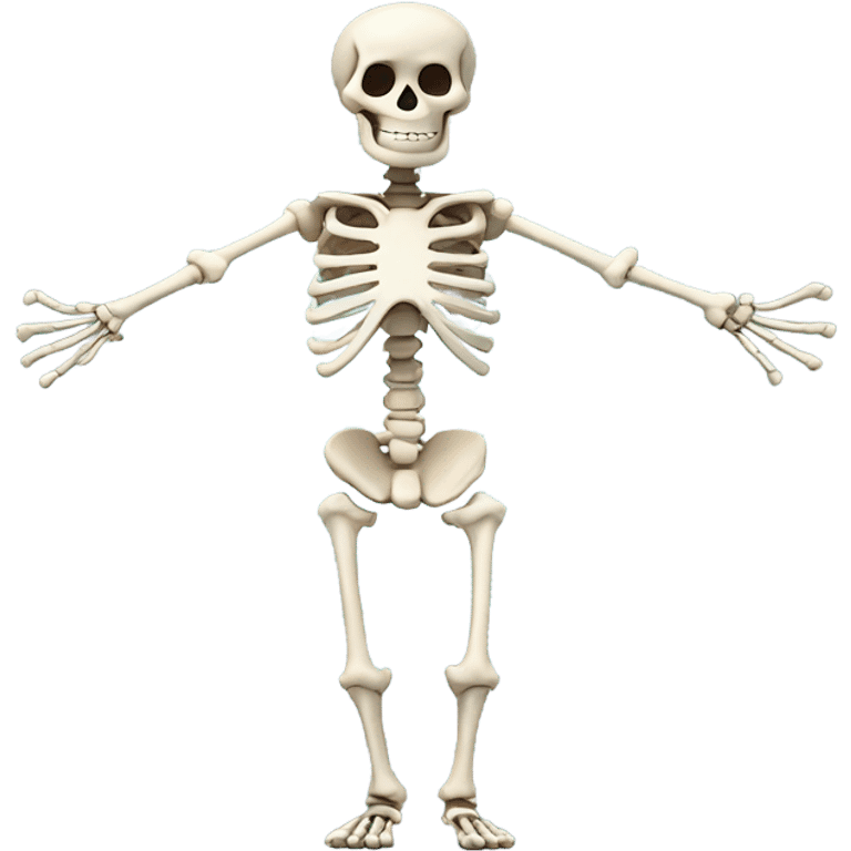 skeleton arms raised emoji