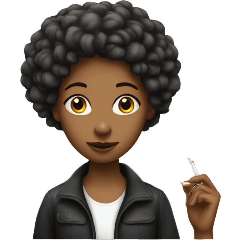 girl with cigarette emoji