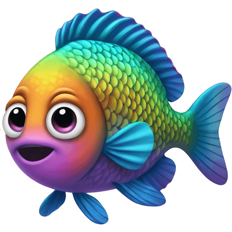 rainbow fish emoji