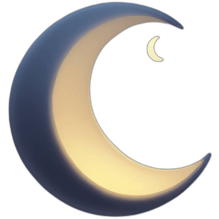 crescent moon emoji