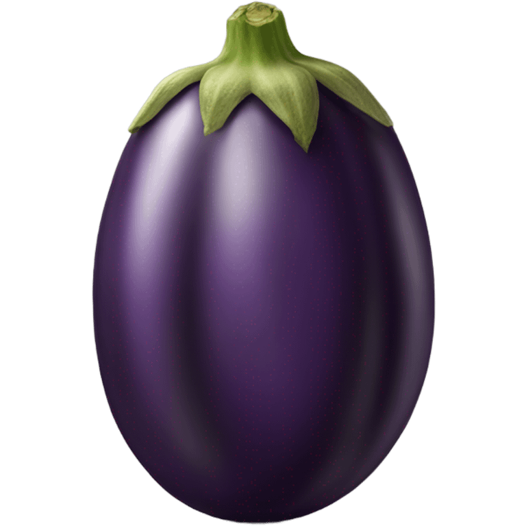 Two eggplants laying tip to tip emoji