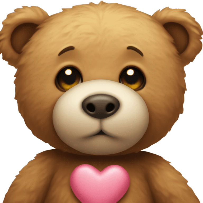 teddy bear giving kiss emoji