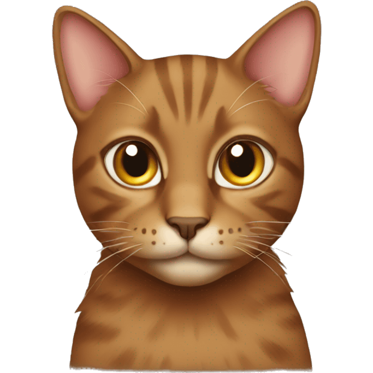 Brown cat emoji