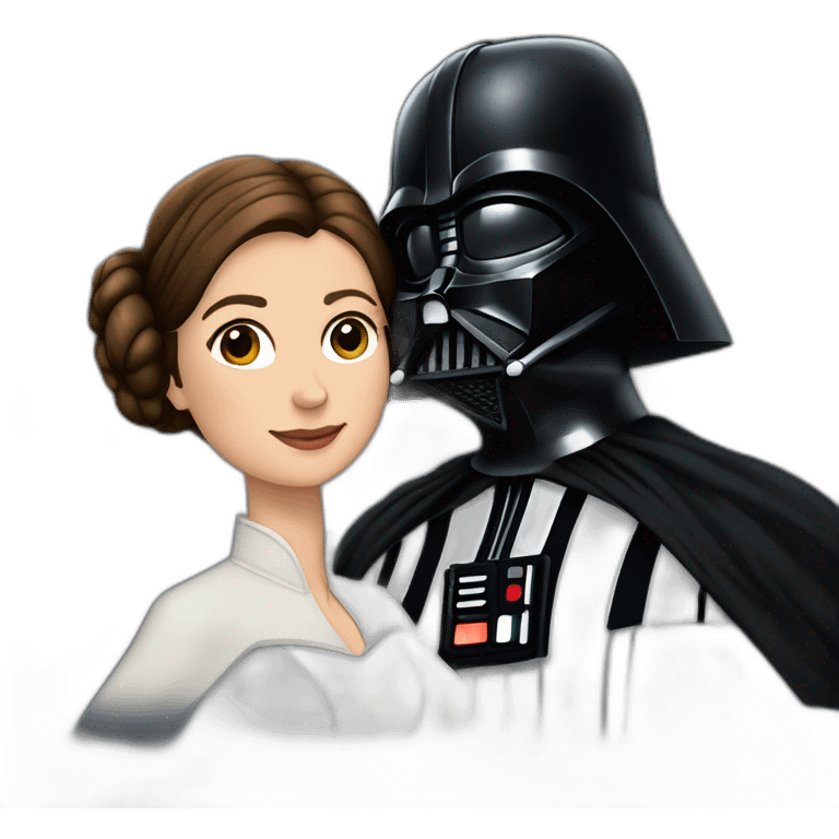 Darth Vader loving Leia emoji