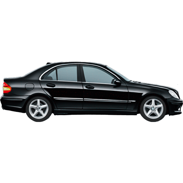 black mercedesc w203 emoji