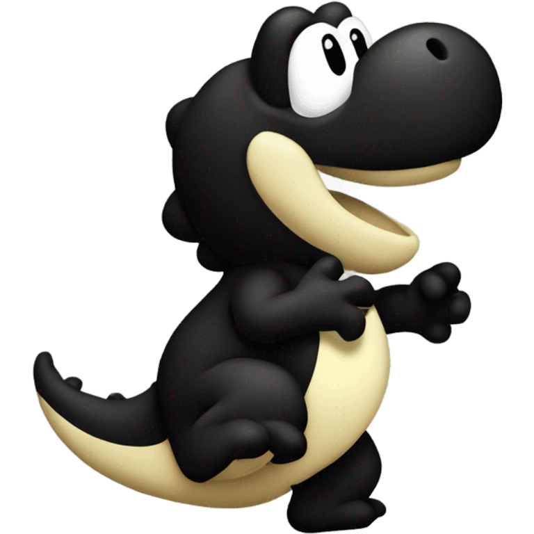 black yoshi emoji