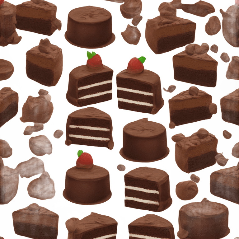 chocolate cake  emoji